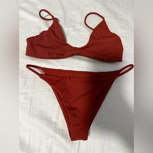 Rust Red Women's Bikini Set - Sustainable Swim